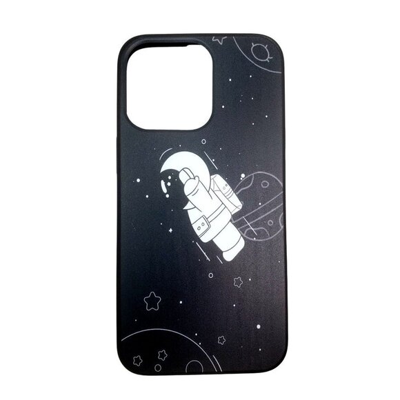 iphone 12 13 Astronaut Black Case Choose Your Size - Picture 1 of 2
